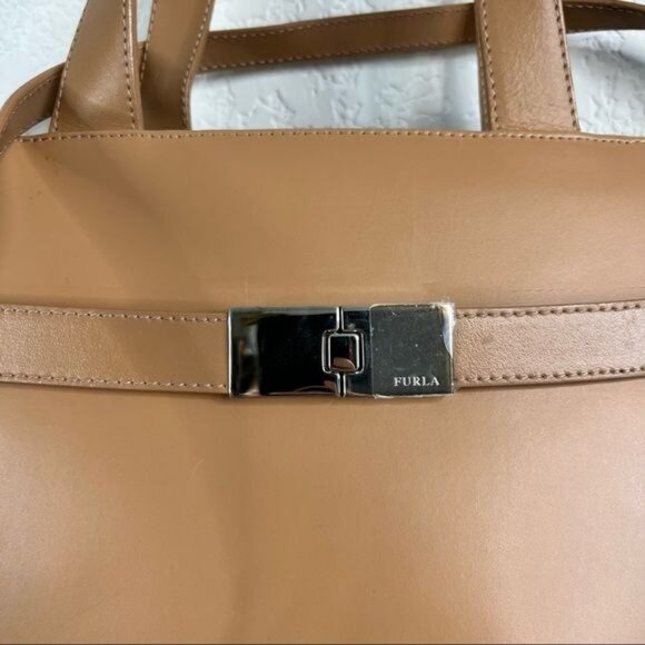 FURLA Calf Kelly Leather Jumbo Shoulder Bag - Picture 5 of 11
